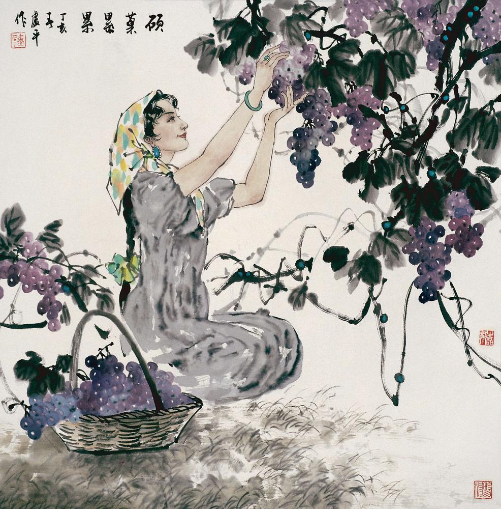 《硕果累累》卢平作68x68cm.jpg